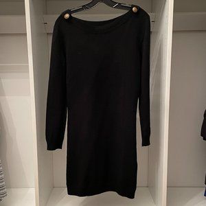 Black Claudie Pierlot Knit Midi Dress
